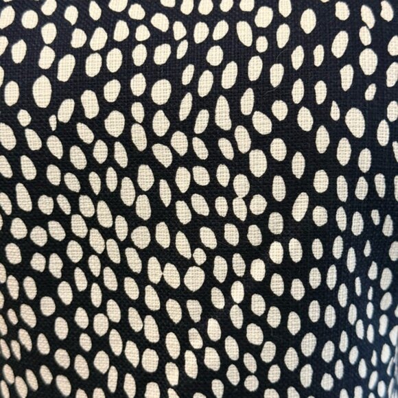 J Crew Dress Sleeveless Lined Sheath Navy Blue With White Dots Size 8 - Picture 5 of 8